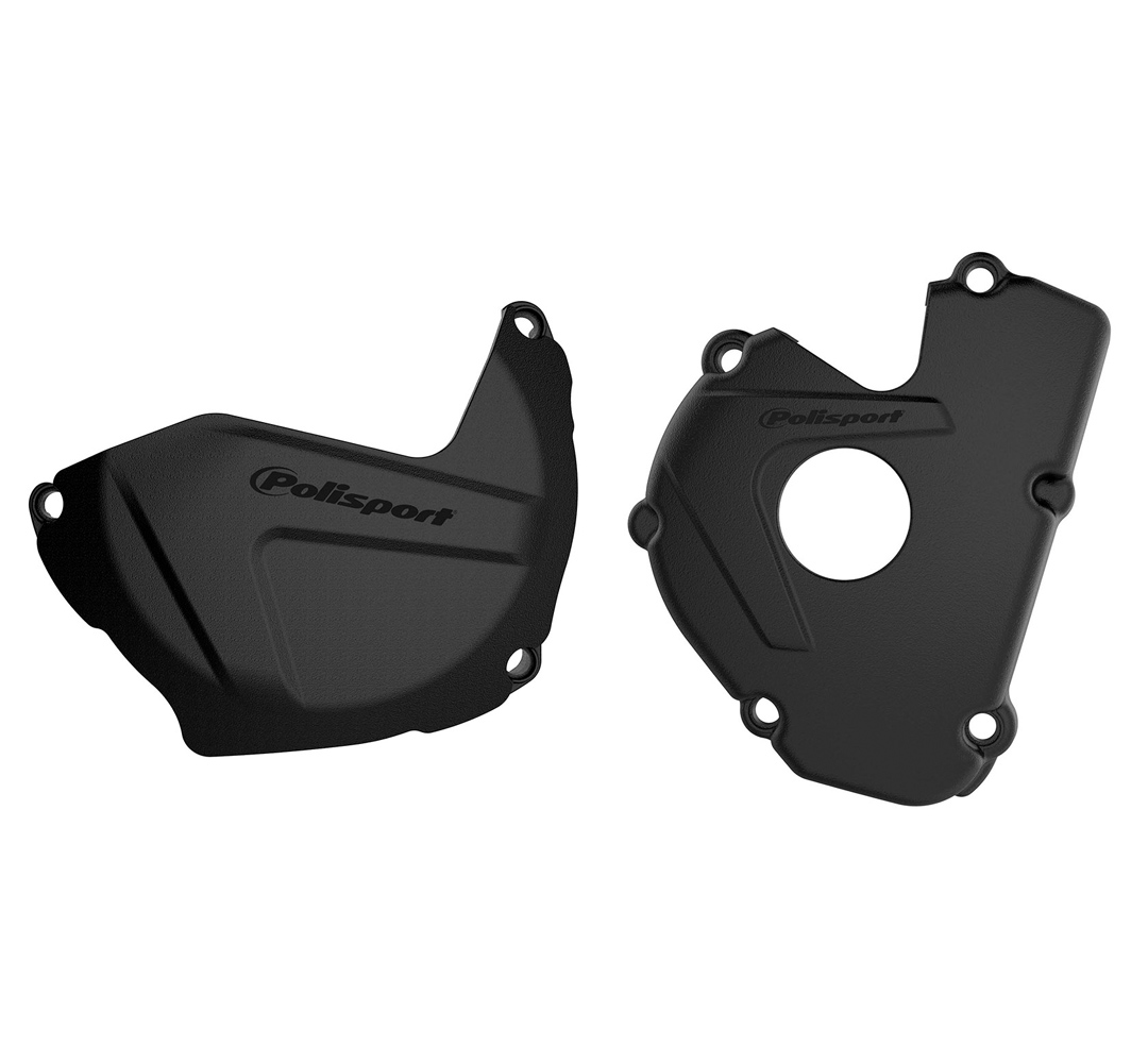 CLUTCH & IGNITION COVER PROTECTOR KAWASAKI KX250F 17-20 BLACK
